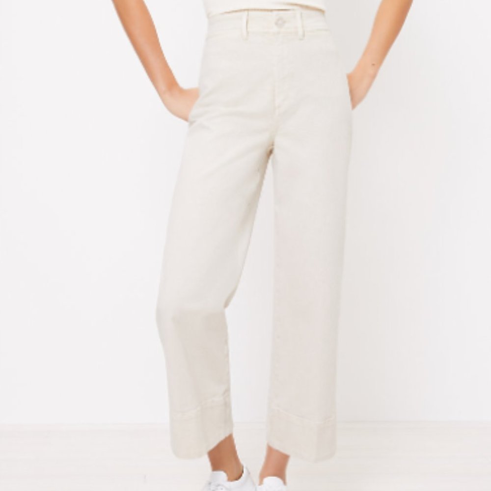 NWT LOFT Women's High Rise Wide Leg‎ Jeans
